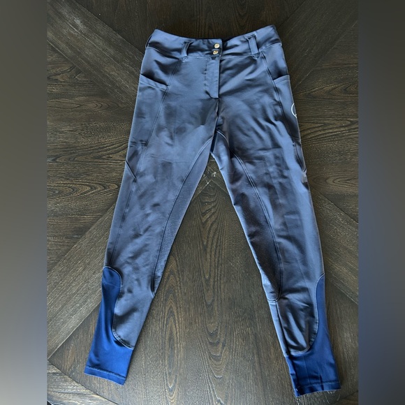 Free Ride Equestrian Navy Lux Breeches Size Large - Picture 2 of 8